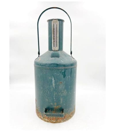 Vintage BROOKINS Service Gas Station Calibration Test Measure 5 Gal. Metal Can